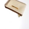 ivory cream fake leather wallet