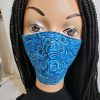 blue swirl mask