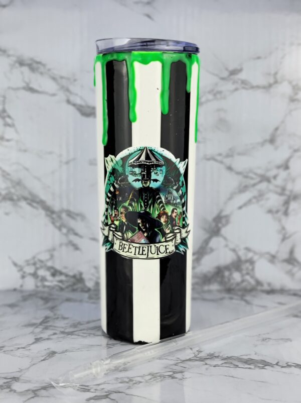 Beetle juice slime tumbler