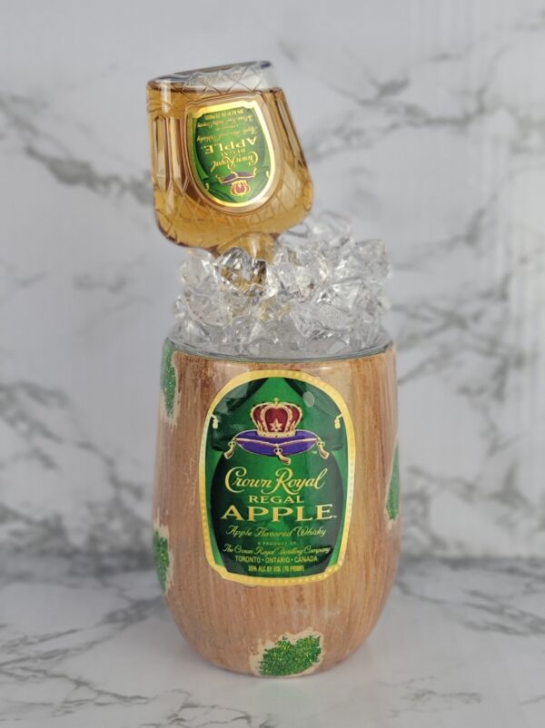 woodgrain glitter crown royal apple